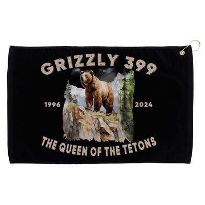 Bear Lovers Queen Of The Tetons Grizzly 399 National Park Grommeted Golf Towel