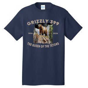 Bear Lovers Queen Of The Tetons Grizzly 399 National Park Tall T-Shirt