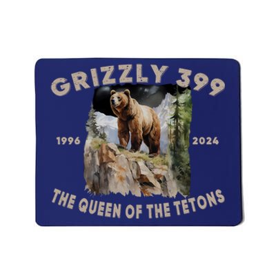 Bear Lovers Queen Of The Tetons Grizzly 399 National Park Mousepad