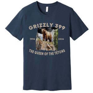 Bear Lovers Queen Of The Tetons Grizzly 399 National Park Premium T-Shirt