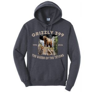 Bear Lovers Queen Of The Tetons Grizzly 399 National Park Tall Hoodie