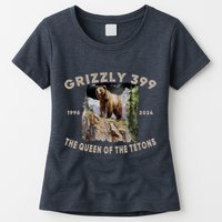 Bear Lovers Queen Of The Tetons Grizzly 399 National Park Womens T-Shirt