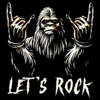 Bigfoot Lets Rock And Roll Funny Wool Snapback Cap
