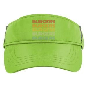 Burgers Lover Retro Style Foodie National Hamburger Day Gift Adult Drive Performance Visor