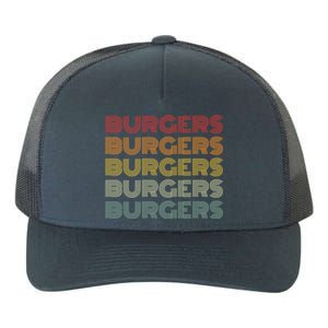 Burgers Lover Retro Style Foodie National Hamburger Day Gift Yupoong Adult 5-Panel Trucker Hat