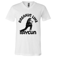 Breaking Like Raygun V-Neck T-Shirt