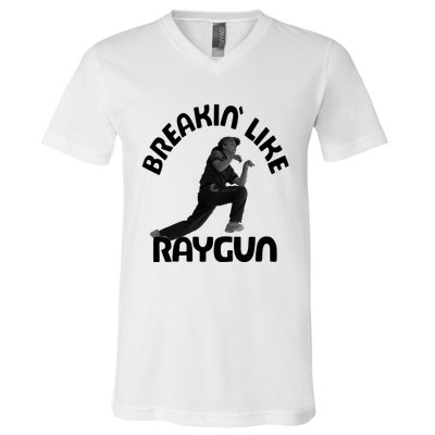 Breaking Like Raygun V-Neck T-Shirt