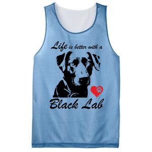 Black Labrador Retriever Life Is Better With Lab Mom Funny Gift Funny Gift Mesh Reversible Basketball Jersey Tank