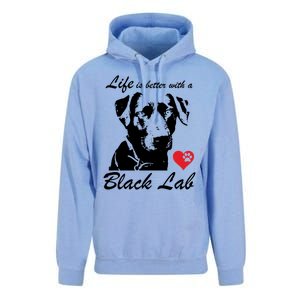 Black Labrador Retriever Life Is Better With Lab Mom Funny Gift Funny Gift Unisex Surf Hoodie