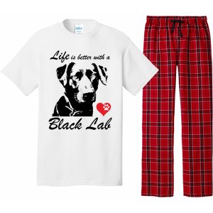 Black Labrador Retriever Life Is Better With Lab Mom Funny Gift Funny Gift Pajama Set