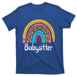 Babysitter Leopard Rainbow Healthcare Doctor Work Gift T-Shirt