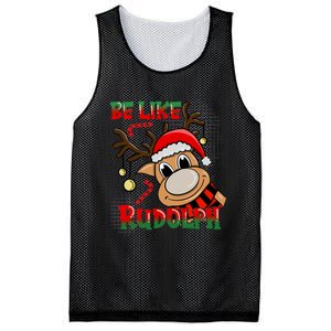 Be Like Rudolph Matching Family Christmas Reindeer Design Mesh Reversible Basketball Jersey Tank