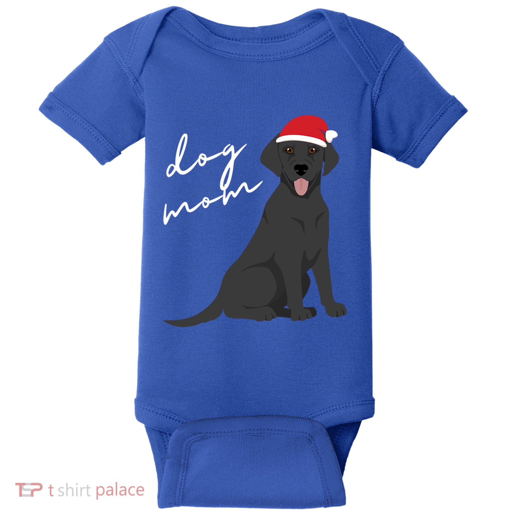 Black Labrador Retriever Dog Mom Christmas Funny Gift Baby Bodysuit