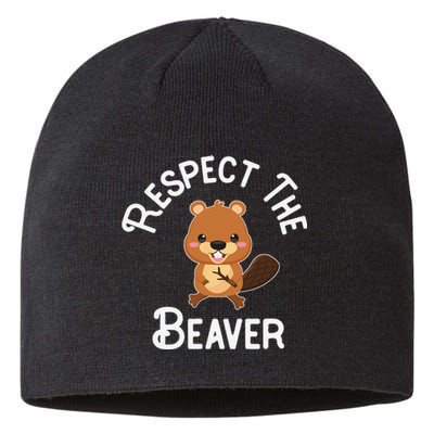 Beaver Lover Respect The Beaver Sustainable Beanie