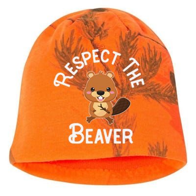 Beaver Lover Respect The Beaver Kati - Camo Knit Beanie