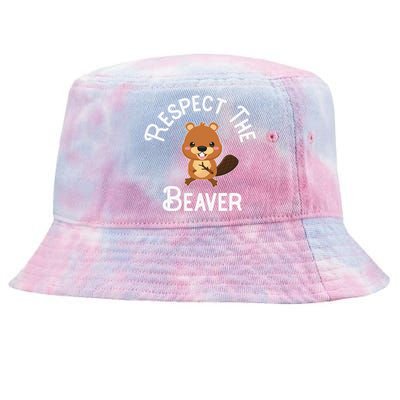 Beaver Lover Respect The Beaver Tie-Dyed Bucket Hat