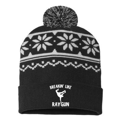 Breakin Like Raygun Viral B Girl Breakdancing Gifts USA-Made Snowflake Beanie