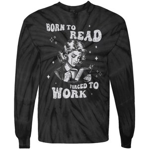 Book Lover Retro Graphic For Readers Literary Humor Tie-Dye Long Sleeve Shirt