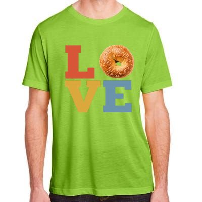 Bagel Love Retro Vibes Bagel Lovers Favorite Weekend Brunch Adult ChromaSoft Performance T-Shirt