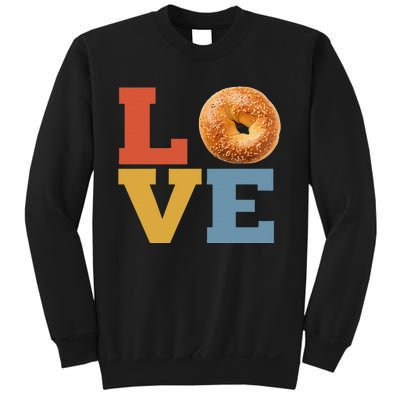 Bagel Love Retro Vibes Bagel Lovers Favorite Weekend Brunch Sweatshirt