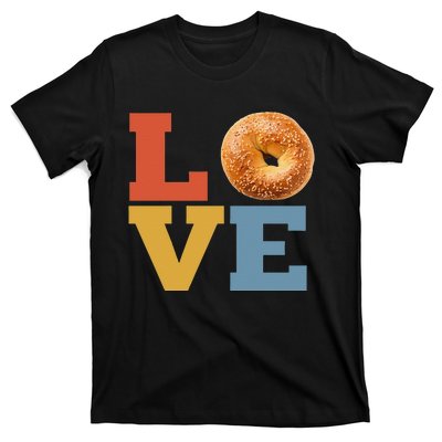 Bagel Love Retro Vibes Bagel Lovers Favorite Weekend Brunch T-Shirt