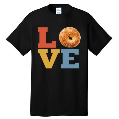 Bagel Love Retro Vibes Bagel Lovers Favorite Weekend Brunch Tall T-Shirt