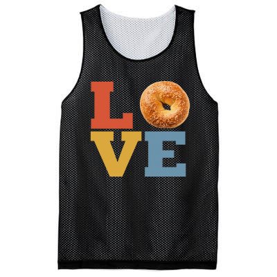 Bagel Love Retro Vibes Bagel Lovers Favorite Weekend Brunch Mesh Reversible Basketball Jersey Tank