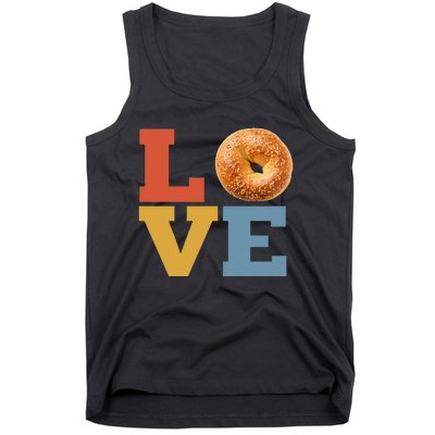 Bagel Love Retro Vibes Bagel Lovers Favorite Weekend Brunch Tank Top