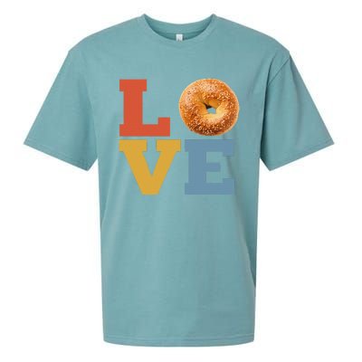 Bagel Love Retro Vibes Bagel Lovers Favorite Weekend Brunch Sueded Cloud Jersey T-Shirt