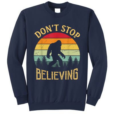 Bigfoot Lovers Retro Vintage DonT Stop Believing Bigfoot Sweatshirt