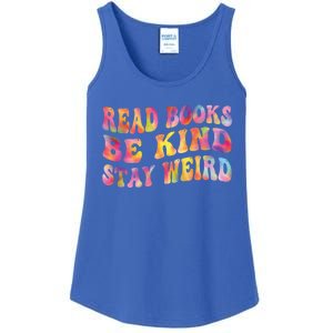 Book Lover Read Books Be Kind Stay Weird Funny Quote Cute Gift Ladies Essential Tank