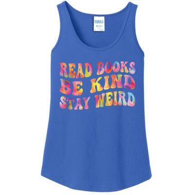 Book Lover Read Books Be Kind Stay Weird Funny Quote Cute Gift Ladies Essential Tank