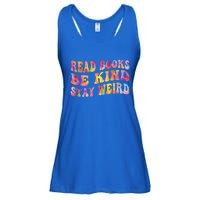 Book Lover Read Books Be Kind Stay Weird Funny Quote Cute Gift Ladies Essential Flowy Tank