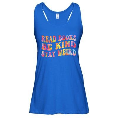 Book Lover Read Books Be Kind Stay Weird Funny Quote Cute Gift Ladies Essential Flowy Tank