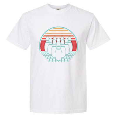 Bowling Lover Retro Vintage 80s Style 10 Pin Player Bowler Gift Garment-Dyed Heavyweight T-Shirt