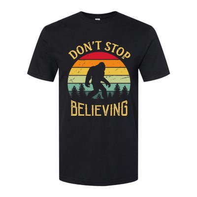 Bigfoot Lovers Retro Vintage DonT Stop Believing Bigfoot Softstyle® CVC T-Shirt