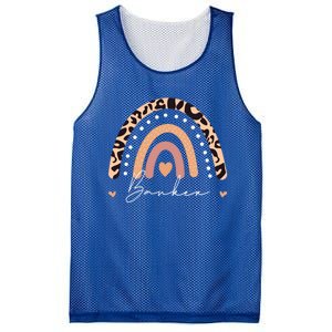 Banker Leopard Rainbow Appreciation Banking Cute Gift Mesh Reversible Basketball Jersey Tank