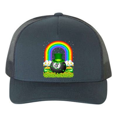 Billiards Lover Rainbow Leprechaun Billiards St Patricks Day Cool Gift Yupoong Adult 5-Panel Trucker Hat