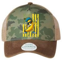 Banana Lover Retro American Flag Dabbing Legacy Tie Dye Trucker Hat