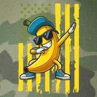 Banana Lover Retro American Flag Dabbing Legacy Tie Dye Trucker Hat