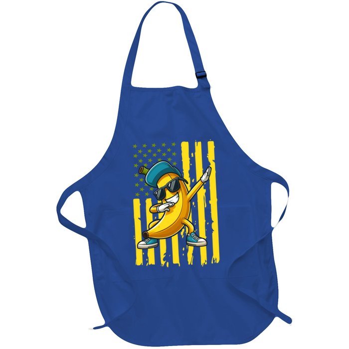 Banana Lover Retro American Flag Dabbing Apron