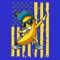 Banana Lover Retro American Flag Dabbing Bag