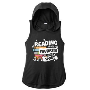 Books Lover Reading Is My Favorite Sport Bookworm Book Ladies PosiCharge Tri-Blend Wicking Draft Hoodie Tank