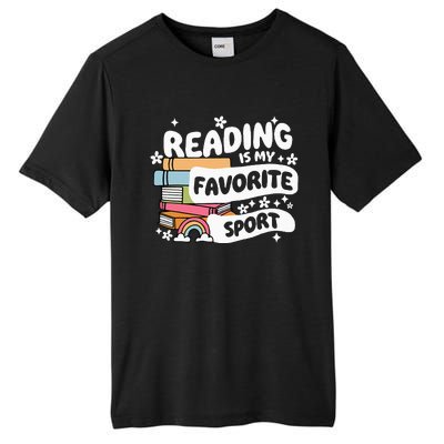 Books Lover Reading Is My Favorite Sport Bookworm Book Tall Fusion ChromaSoft Performance T-Shirt