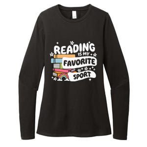 Books Lover Reading Is My Favorite Sport Bookworm Book Womens CVC Long Sleeve Shirt