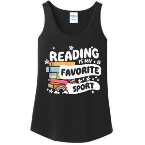 Books Lover Reading Is My Favorite Sport Bookworm Book Ladies Essential Tank