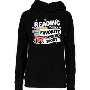 Books Lover Reading Is My Favorite Sport Bookworm Book Womens Funnel Neck Pullover Hood