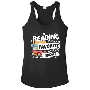 Books Lover Reading Is My Favorite Sport Bookworm Book Ladies PosiCharge Competitor Racerback Tank