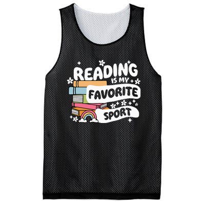 Books Lover Reading Is My Favorite Sport Bookworm Book Mesh Reversible Basketball Jersey Tank