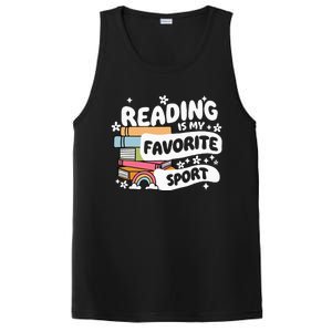 Books Lover Reading Is My Favorite Sport Bookworm Book PosiCharge Competitor Tank